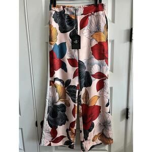ANATOMIE Secret Garden Capsule Wide Leg Pants Women Sz Med Floral Resort NWT